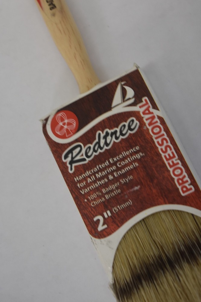 Redtree Professional Handcrafted 2" Paint Brush Single Edge 9/16" Thick