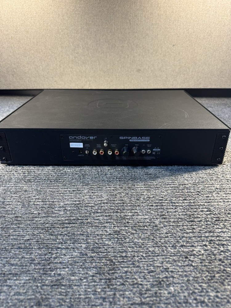 Andover SpinBase Turntable Speaker System — Black — OPEN BOX — No RCA