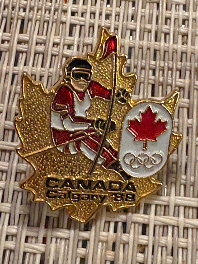 CALGARY 1988 - DATED OLYMPIC SLALOM NOC PIN