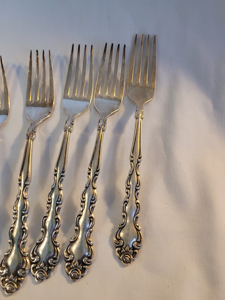 Oneida Community Beethoven silverplate flatware 1971 (6) dinner forks