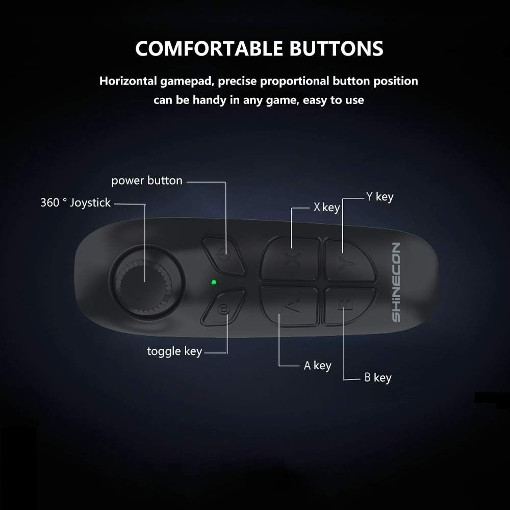 HD Virtual Reality Headset w/Controller/Gamepad,VR Headsets for iPhone/Androi...