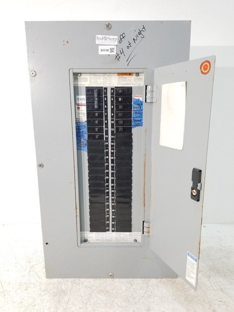 CH/Cutler Hammer PRL1 Panel With 80 Amp Main & Breakers 208Y/120 Volt 3 Phase 4