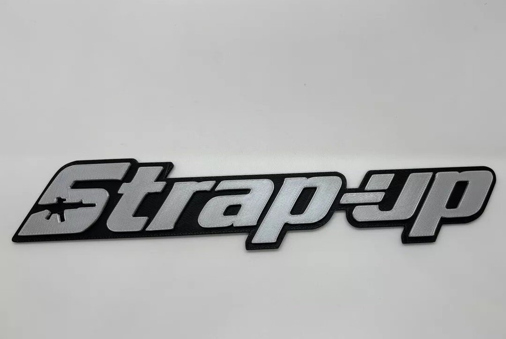 Strap-up Novelty 3D Printed Tool Box Badge.