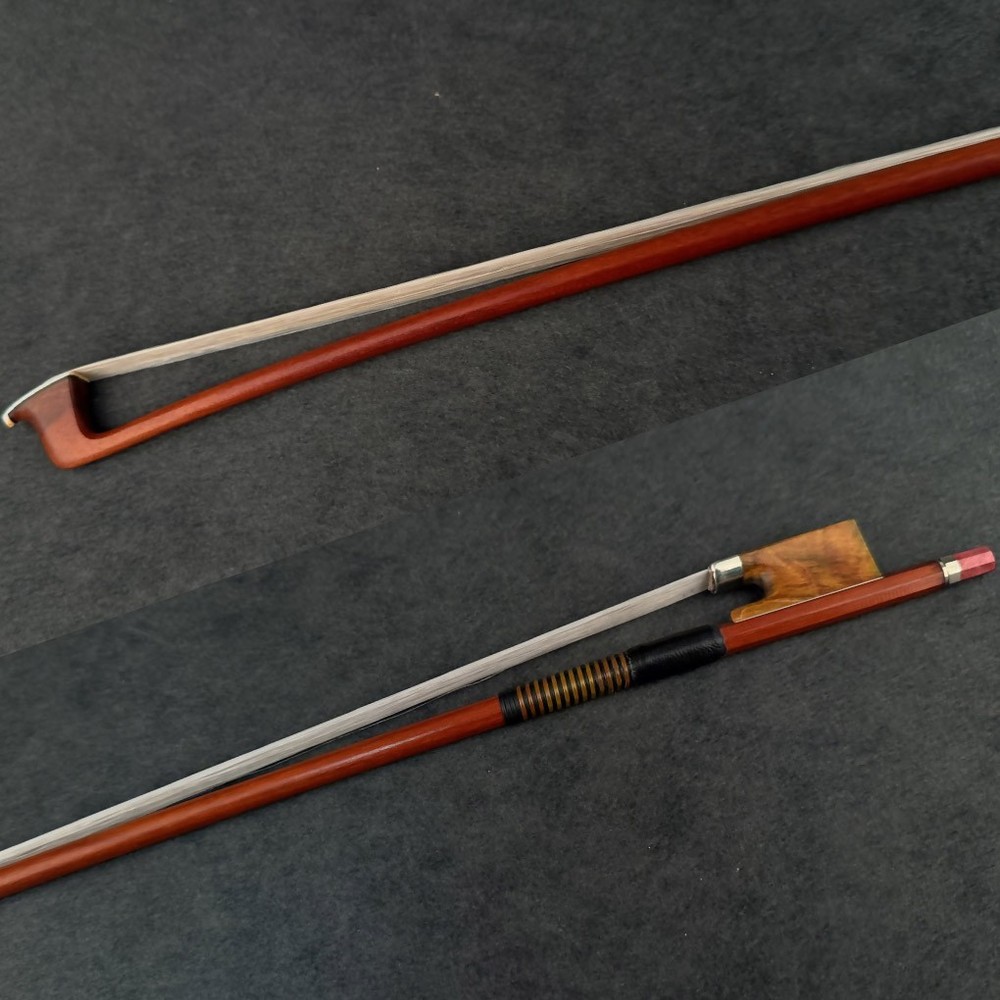 E.SARTORY Copy Pro Master Pernambuco Violin Bow 4/4 Maple Frog Nickle Light 58g