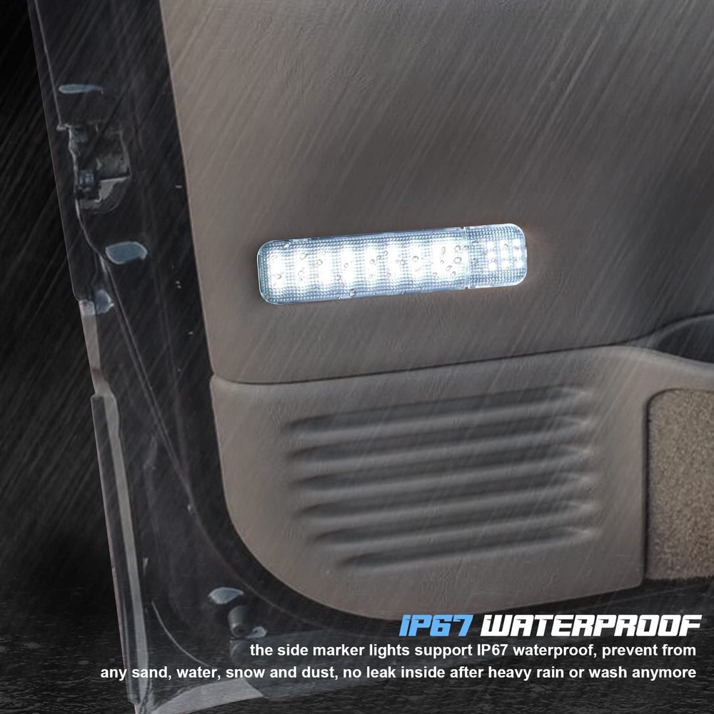 NDRUSH RGB LED Interior Door Panel Courtesy Light Assembly