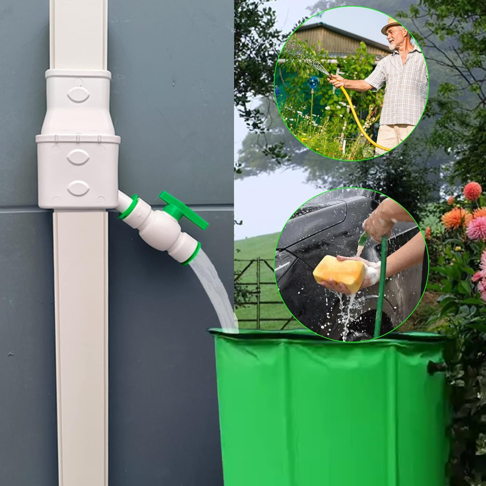 Rainwater Collection System, Gutter Downspout Diverter Kit Rain Barrel Diverter