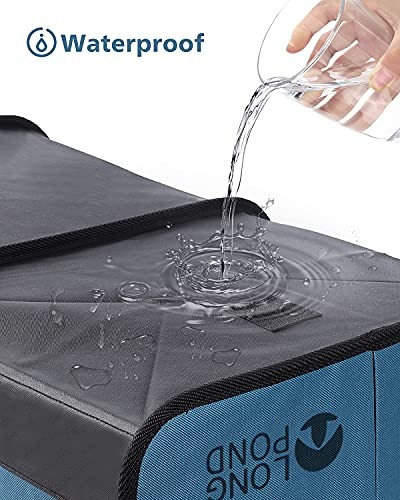 Car Trunk Organizer Storage SUV Foldable Cargo Storage Containers with 9 Blue