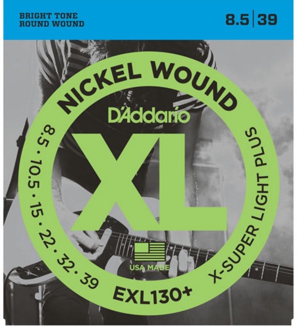 3 Sets D'Addario EXL130+ Electric Guitar Strings Extra Super Light Plus 8.5