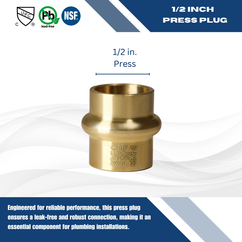 25 Pack XFITTING 1/2" Press Plug