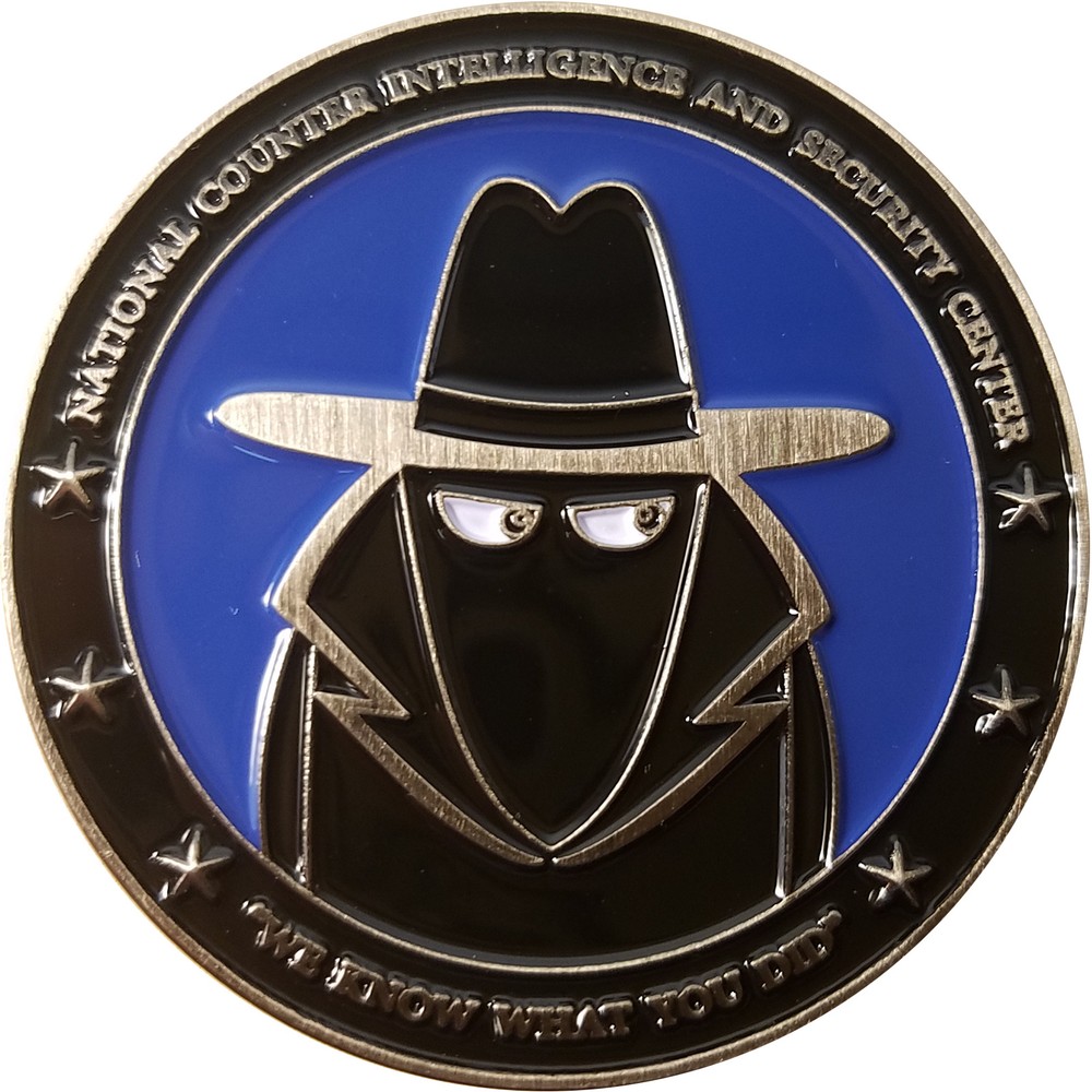 NATIONAL COUNTERINTELLIGENCE AND SECURITY CENTER challenge coin 2" a 34