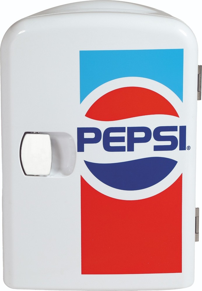 Pepsi, 6 Can/4 Liter Mini Personal Fridge Cooler, Blue