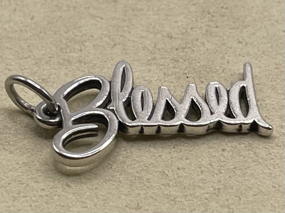 James Avery Blessed Charm Uncut Loop Fast Shipping 925