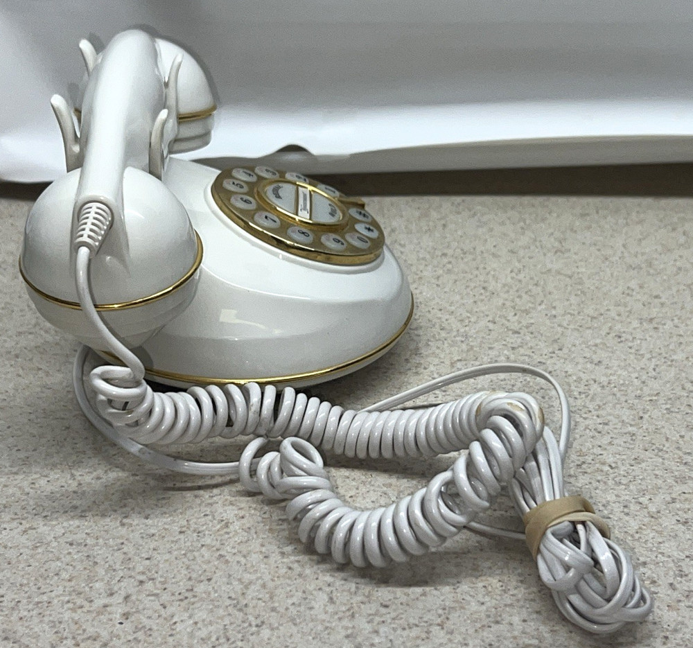 Cradle Style Telephone Microtel Knightsbridge Landline Push Button UNTESTED