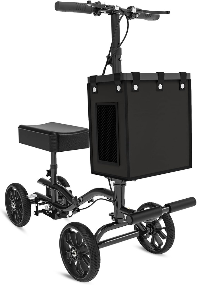 Lightweight Knee Scooter Crutch Alternative, Foldable & Adjustable Knee Scooter