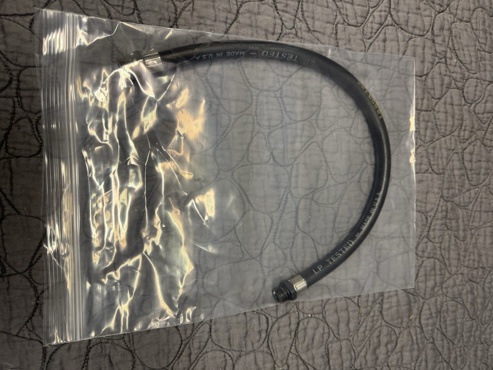 USA MADE~ Gas Hose Assembly 1/4 " Male x 3/8" Male~ 18" Long-250 PSI