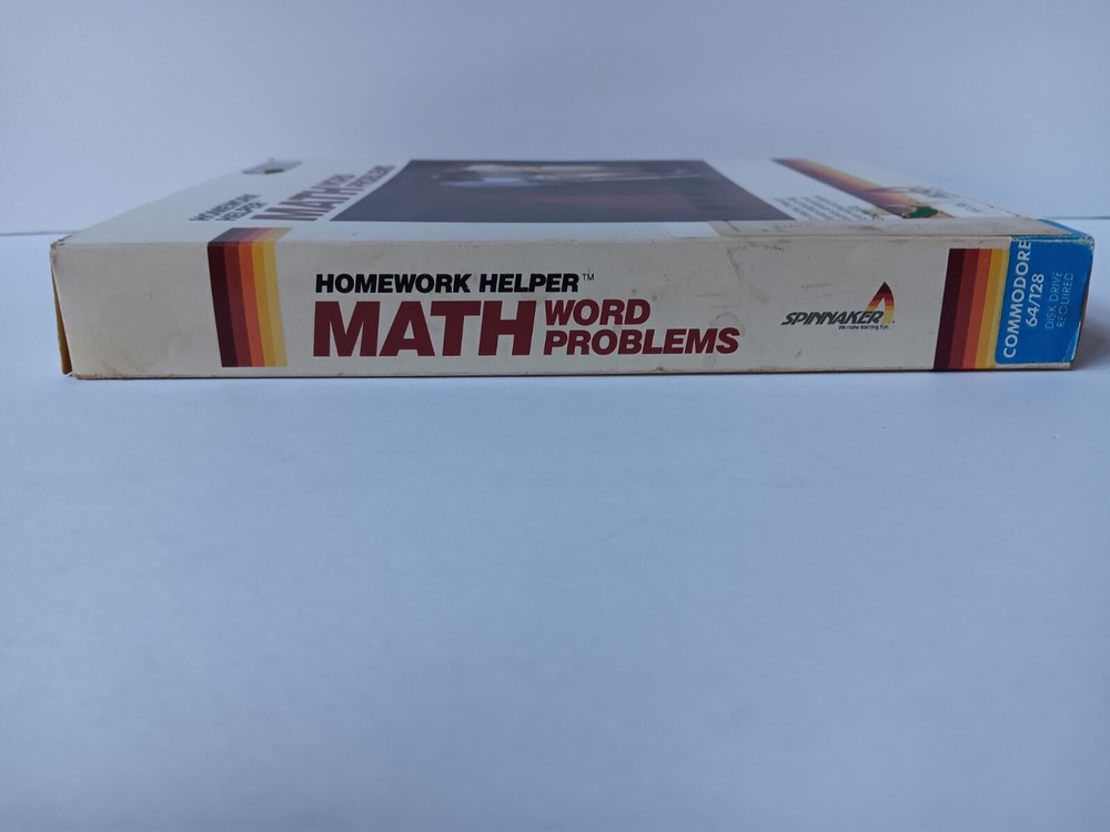Commodore 64 Homework Helper Math Word Problems Computer Software Tested/Works