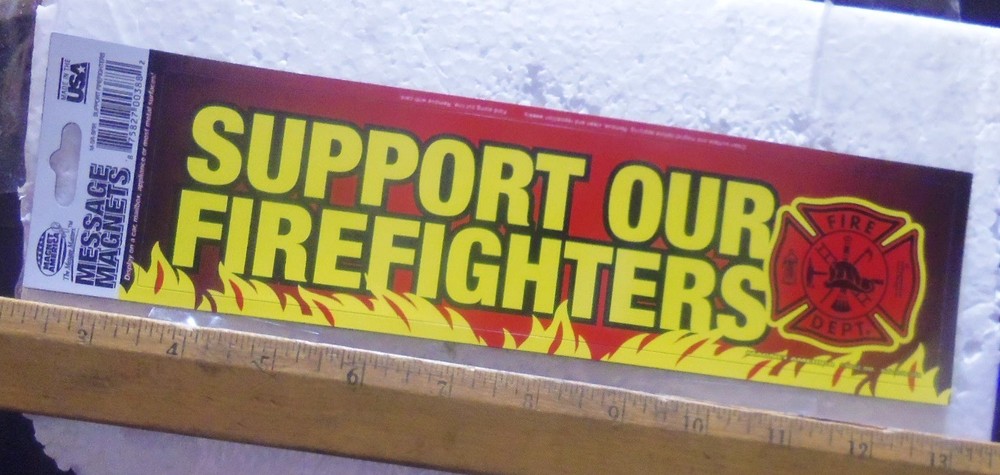 Support Our Firefighters Bumper Magnet
