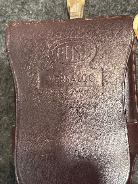 Vintage Post Versalog Leather Case + Strap + Belt Loop No Ruler-case only 12.5"