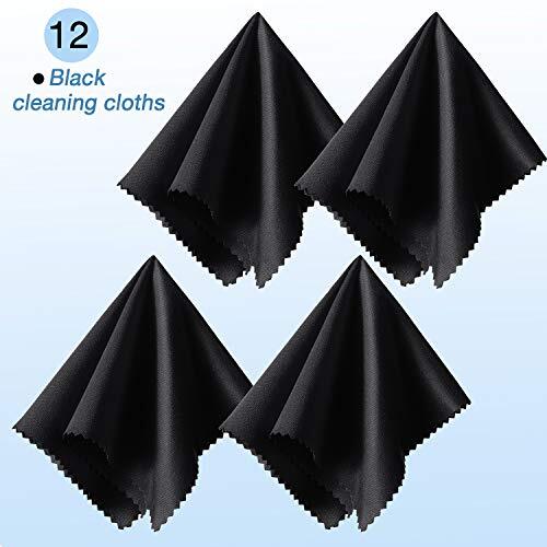 12 Pack Extra Large Microfiber Cleaning Cloth Multicolor For Eyeglasses Devices