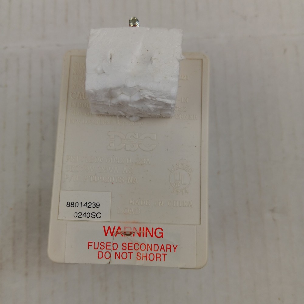 DSC NT9010 Security System Control Panel New Old Stock Manual And Transformer