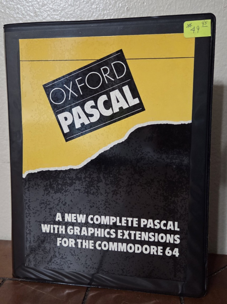 Set of 3 Vintage manuals Oxford Pascal, Pascal Programming, SpeedScript Comm. 64