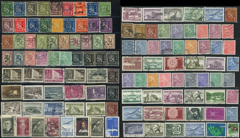 100+ Finland Postage Europe Stamp Collection  Used