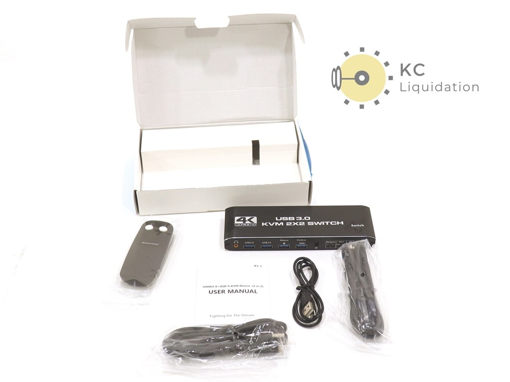 4K ULTRAHD USB 3.0 KVM 2X2 Switch - NEW OPEN