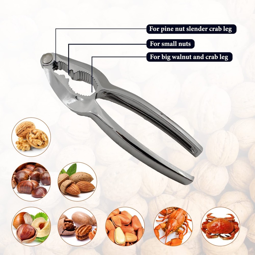Durable Seafood Nut Cracker Non-Slip Handle for Crab Lobster Nuts & Shells New