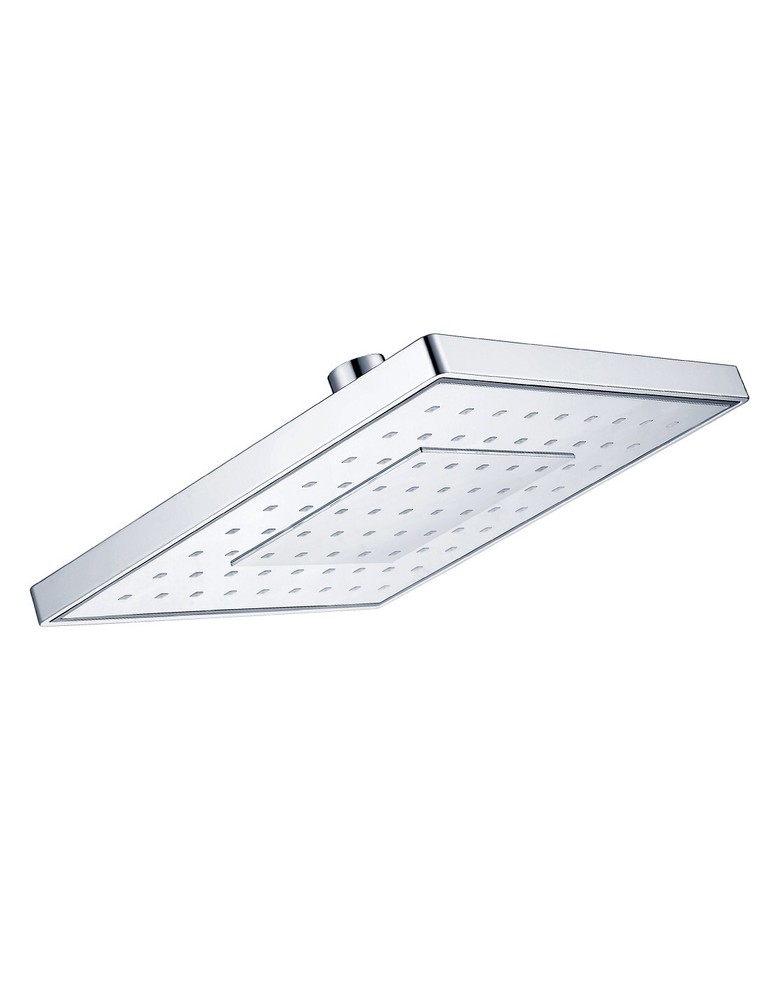 8" High Pressure Square Showerhead with Large Spray Surface- Chrome