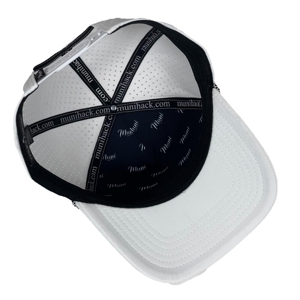 "Muni Man" - Funny Golf Hat - White - Adjustable