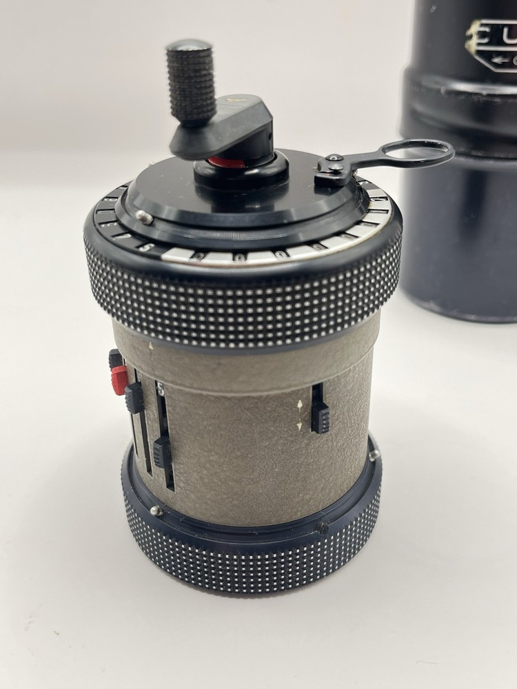 Curta Calculator Type II - Mechanical Curta Type 2 With Tin Case