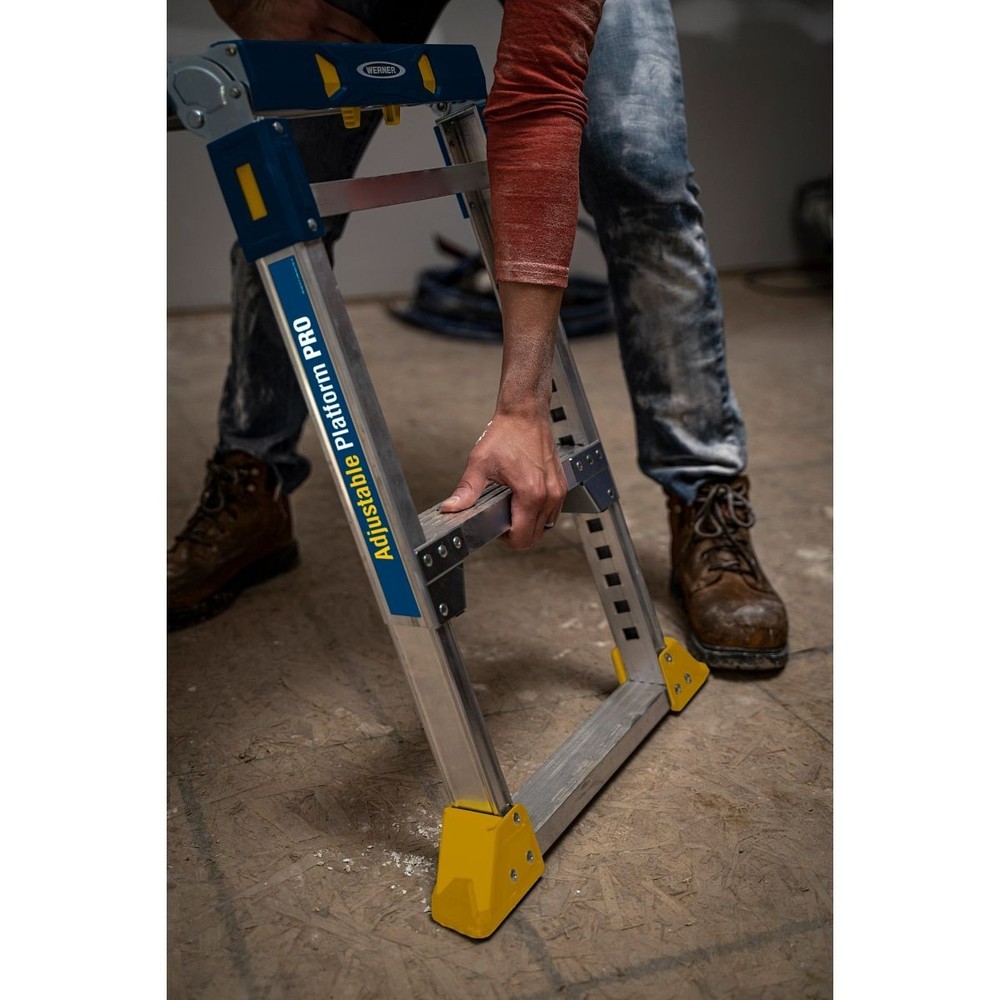 Werner Adjustable PRO Work Platform 25cm Height Aluminium Lightweight