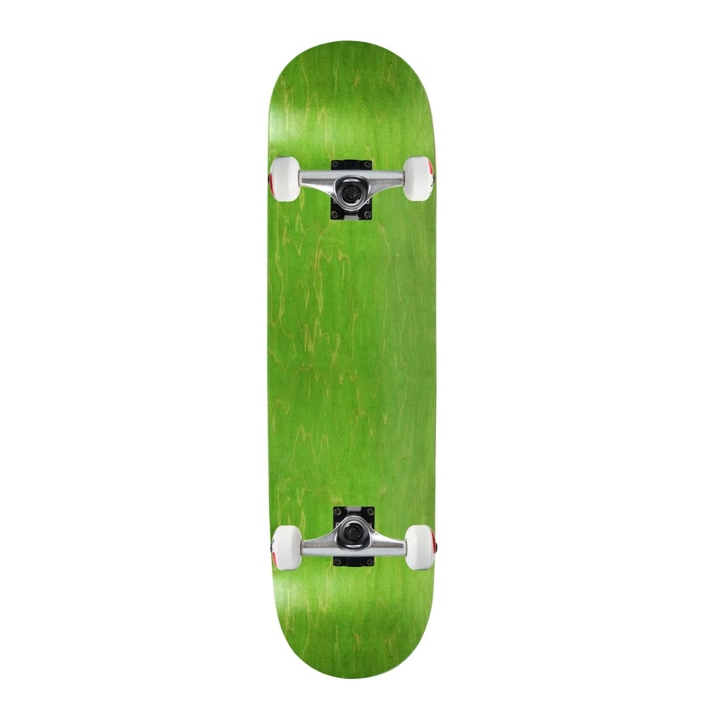 Moose Complete Skateboard Stained Green 8.25" Silver/White Assembled
