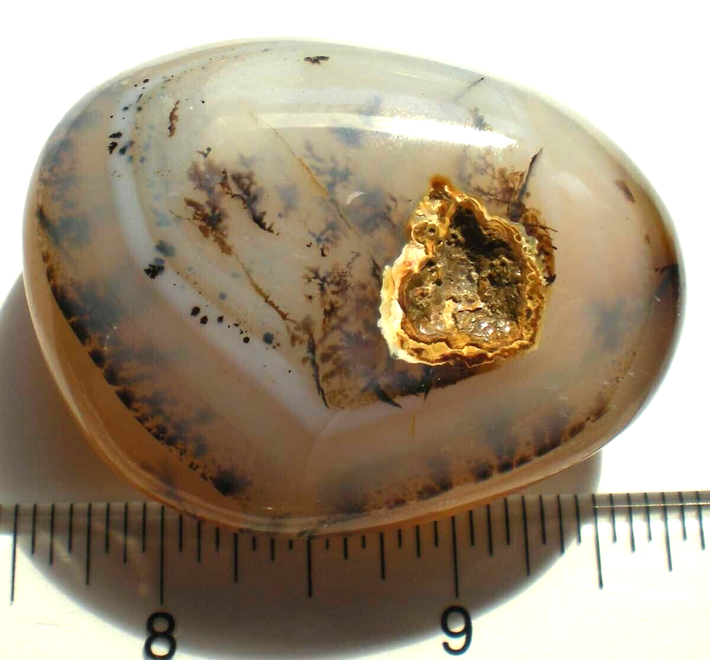 Dendritic Agate Polished Palmstone Madagascar sc750k