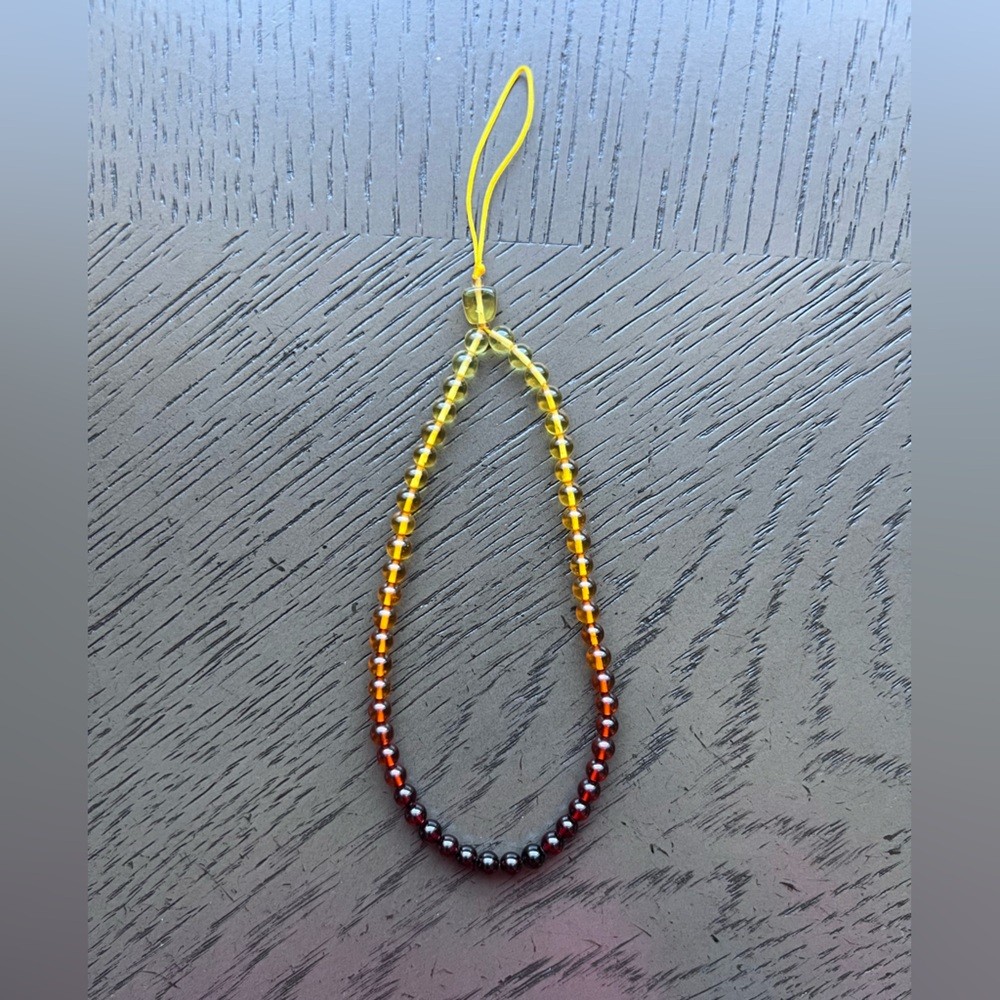 Amber phone charm