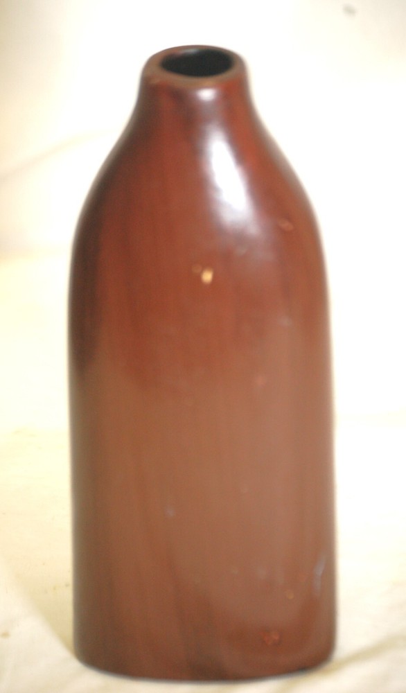 Brown Glass Flower Vase