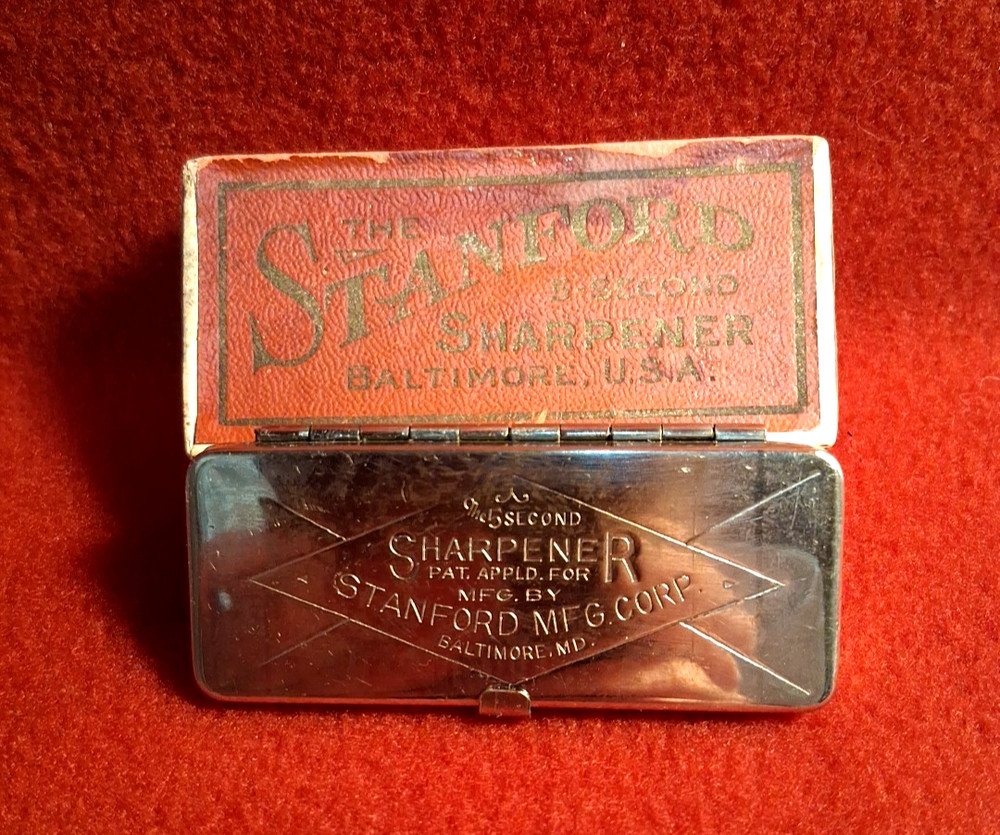 Vintage Stanford Razor Five Second Sharpener Box in Original Box~ Baltimore