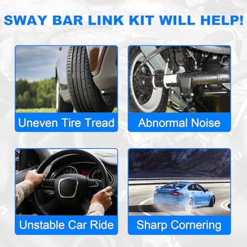 K750155 Sway Bar Link Front, Stabilizer Bar Link Compatible with Buick for