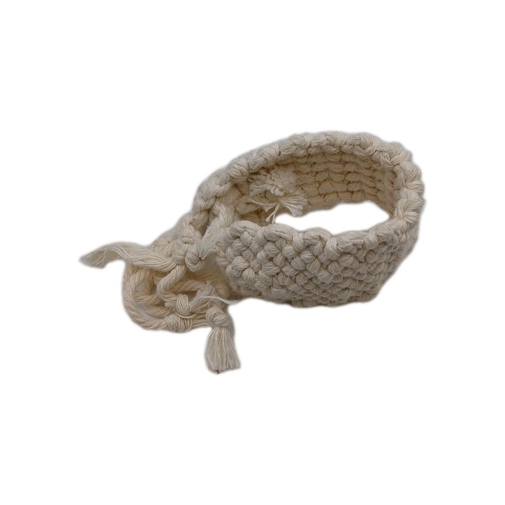 Pure White Woven Bracelet 6" Diameter