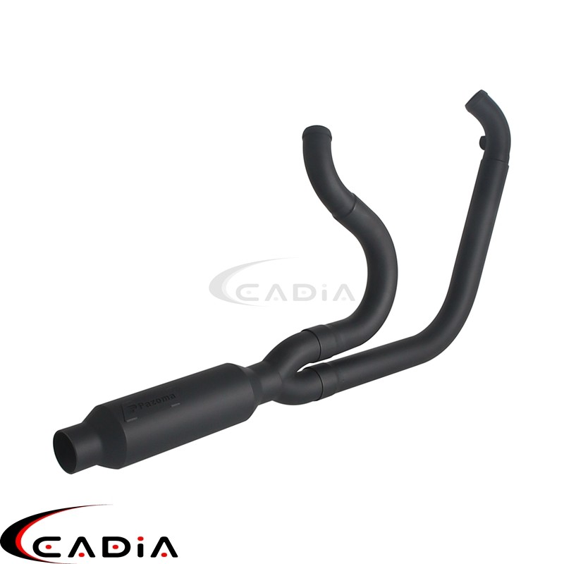 For Harley Dyna Fat Bob FXDF FXDB FXDC FXDWG 2006-2017 2-Into-1 Exhaust System