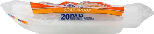Hefty Soak Proof Foam Disposable Plates 20 ct.