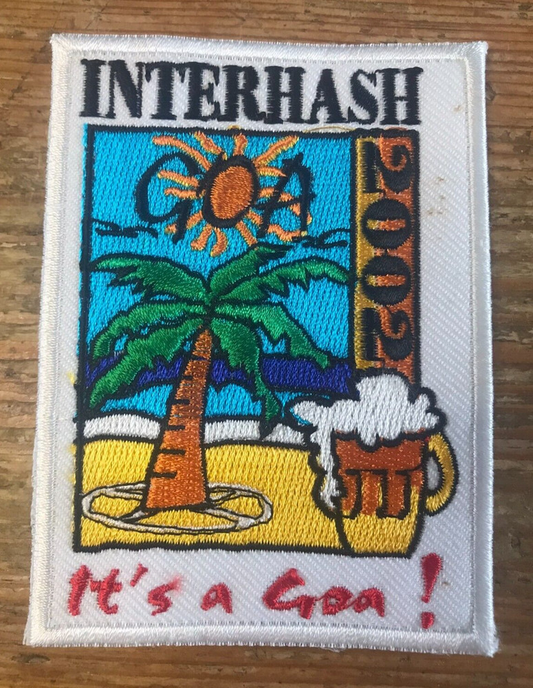Hash House Harriers Patch 2002 Interhash It's A Gon GOA Palm Tree