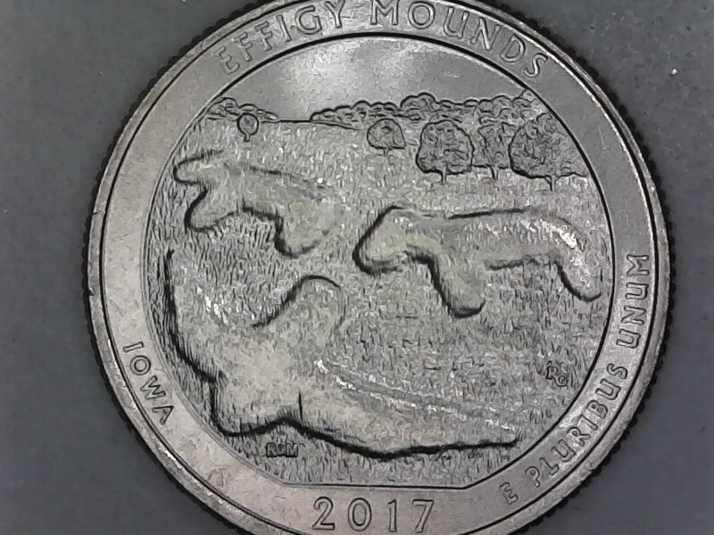 2017-P Effigy Mounds ATB Washington Quarter UNC US Mint Roll