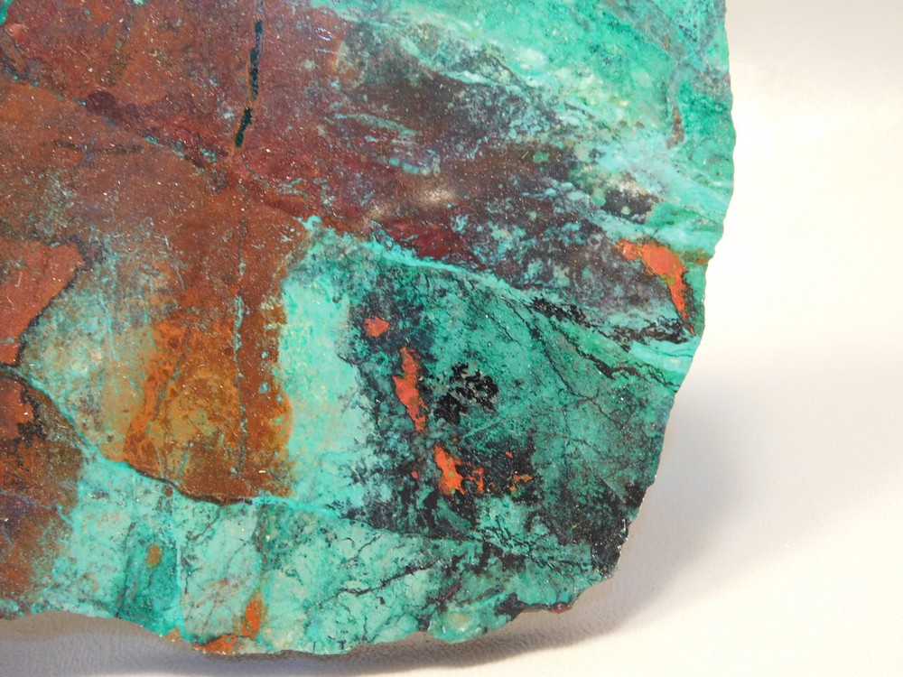 Sonora Sunset Polished Stone Slab Chrysocolla Cuprite #O12