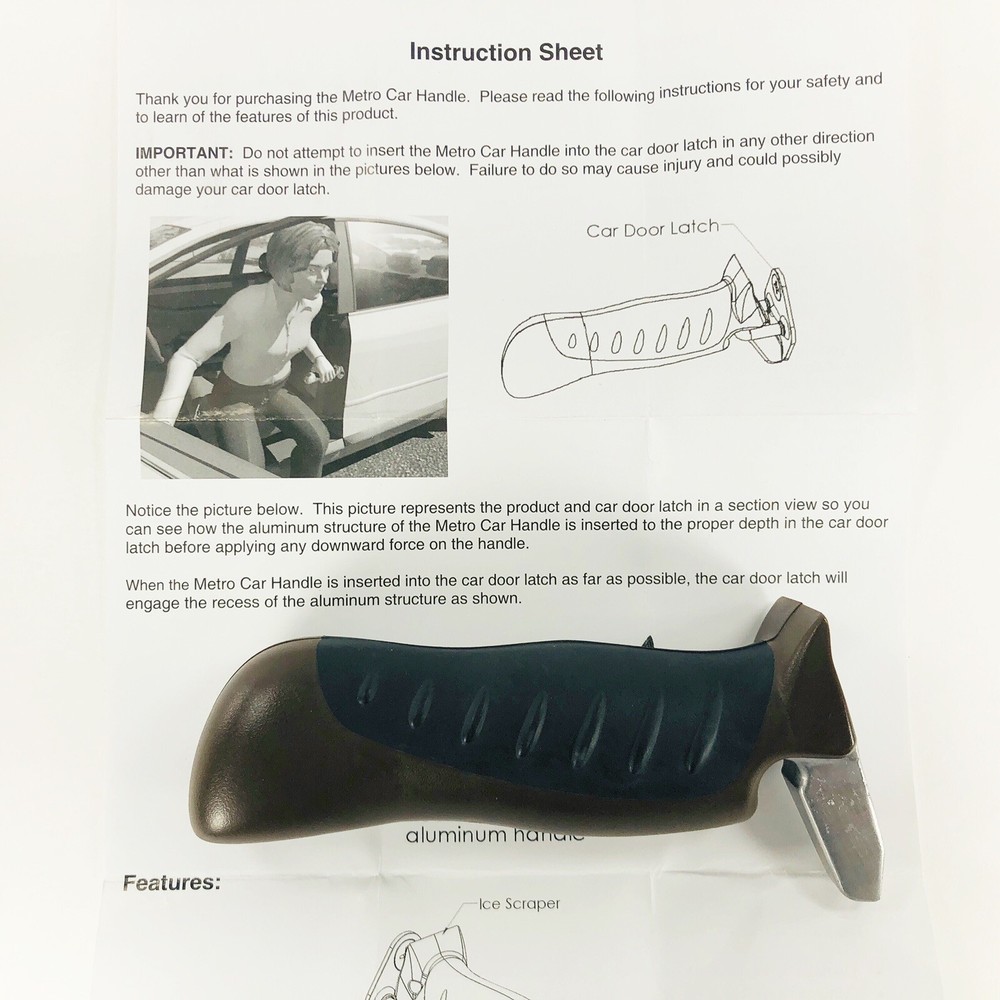Stander Metro Car Handle In Box w/ Instructions #2081