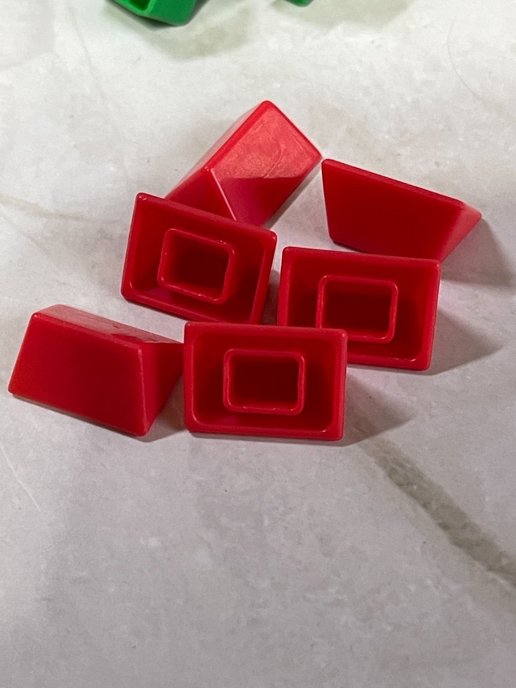 2007 Monopoly Town Board Game - Replacement Red pieces