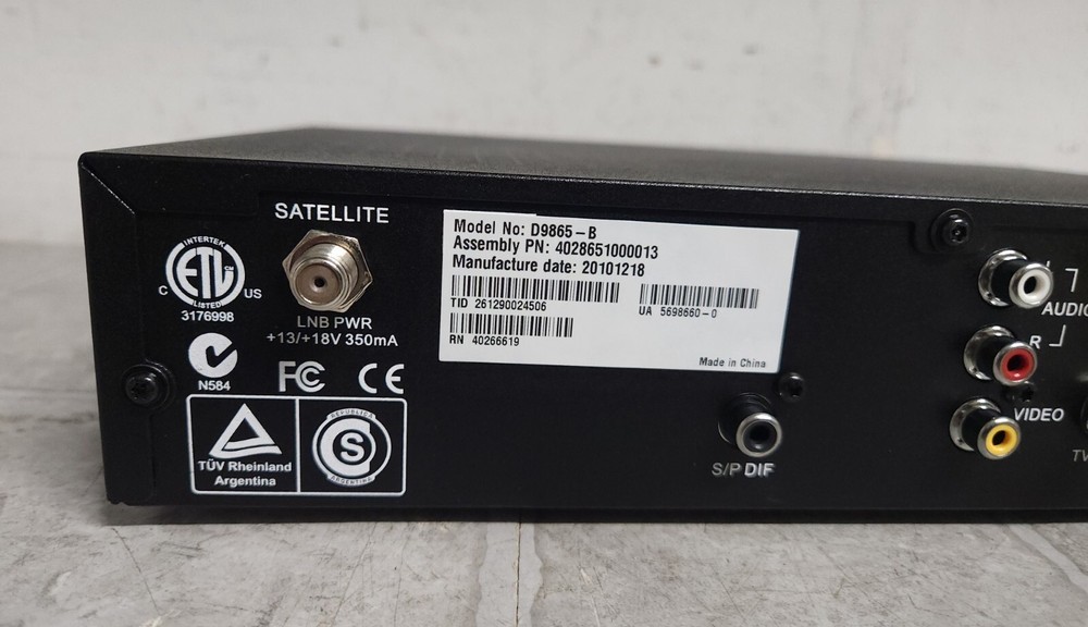CISCO D9865 Satellite Receiver NO REMOTE