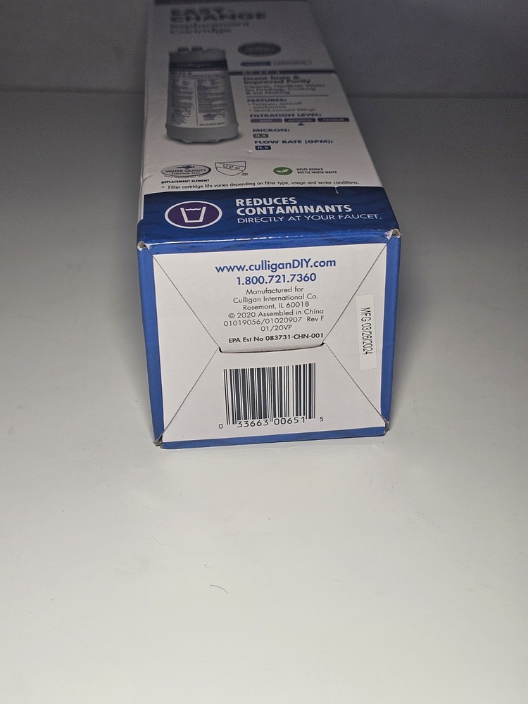 Genuine Culligan Advanced RC-EZ-3 Replacement Cartridge - White OEM