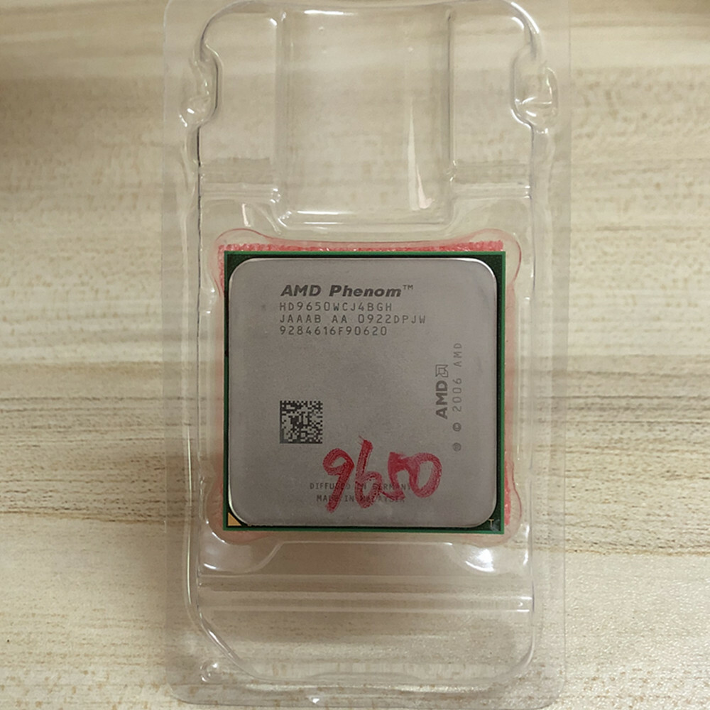 AMD Phenom X4 9650 CPU Quad-Core 2.3 GHz 2M 95W Socket AM2+ Processors