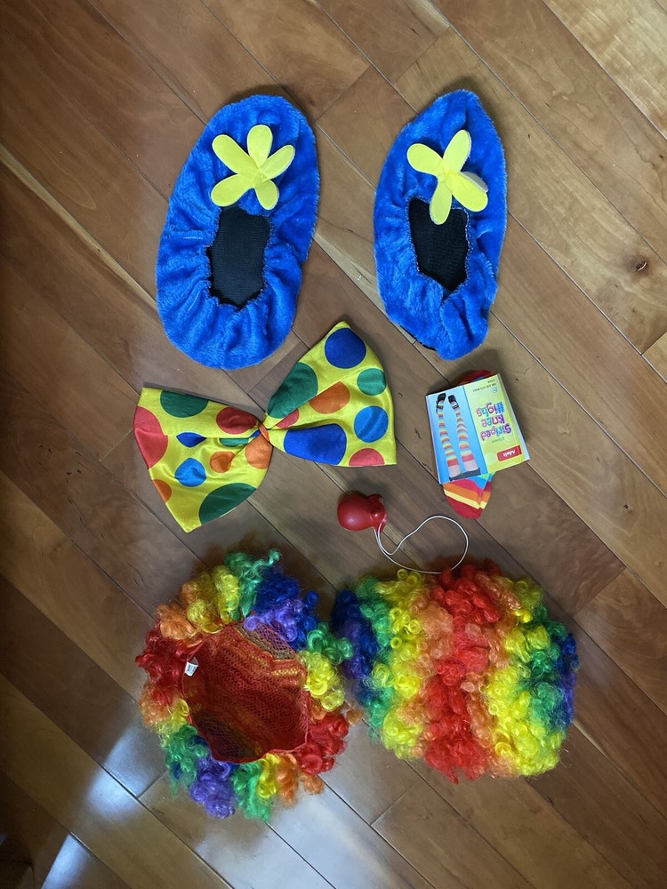 7 Piece Halloween Clown Kit for Adults